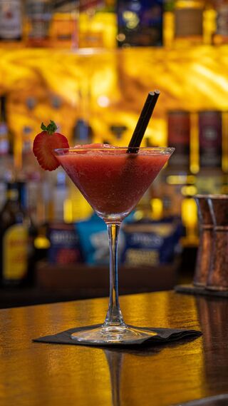 Frozen Strawberry MArgarita Cocktail