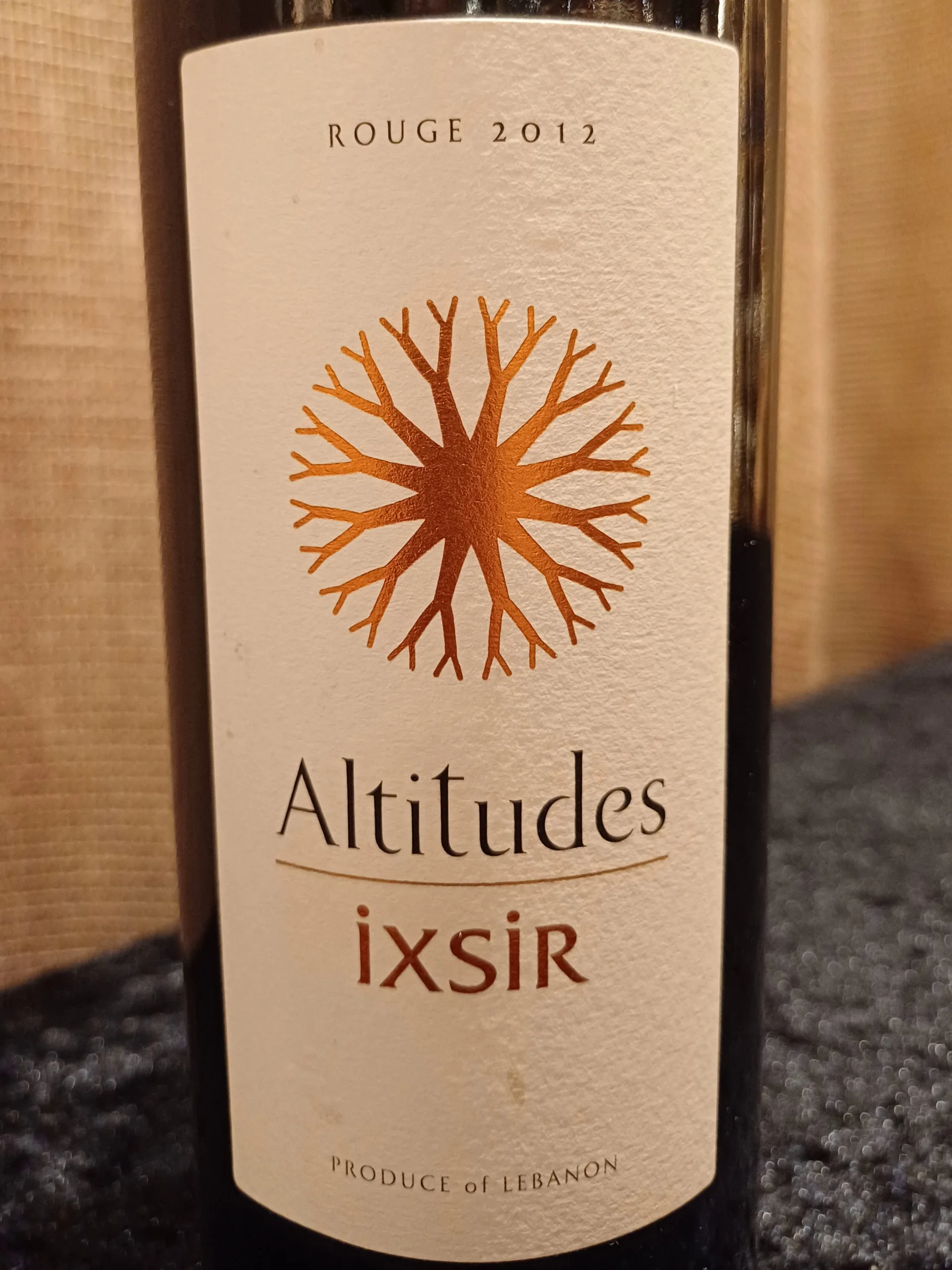 Ixsir Altitudes Rouge 2012 is an exquisite blend from Lebanon, showcasing the distinct terroir of the Bekaa Valley.