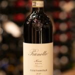 The Nizza Riserva Costamiole, Prunotto 2020 is a captivating wine with a Deep garnet. Pronounced intensity on the nose with blackcurrant, black cherry, black plum, black pepper, licorice, eucalyptus, fig, chocolate, coffee, charred wood, and prune. Developing.