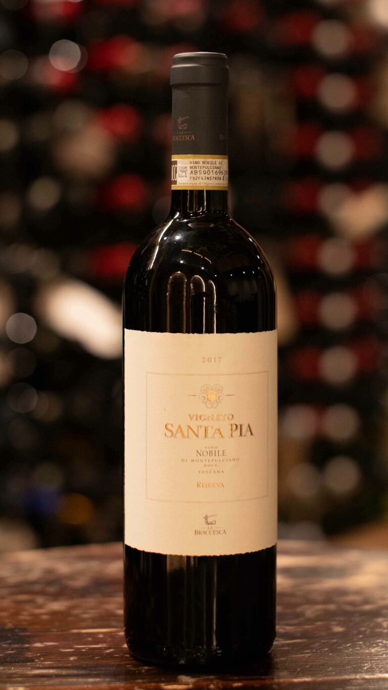 the nobile de montepulciano, riserva, santa pia, vigneto 2017