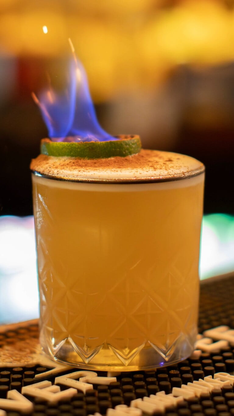 Tiki Fire Cocktail Penventon Hotel Cornwall