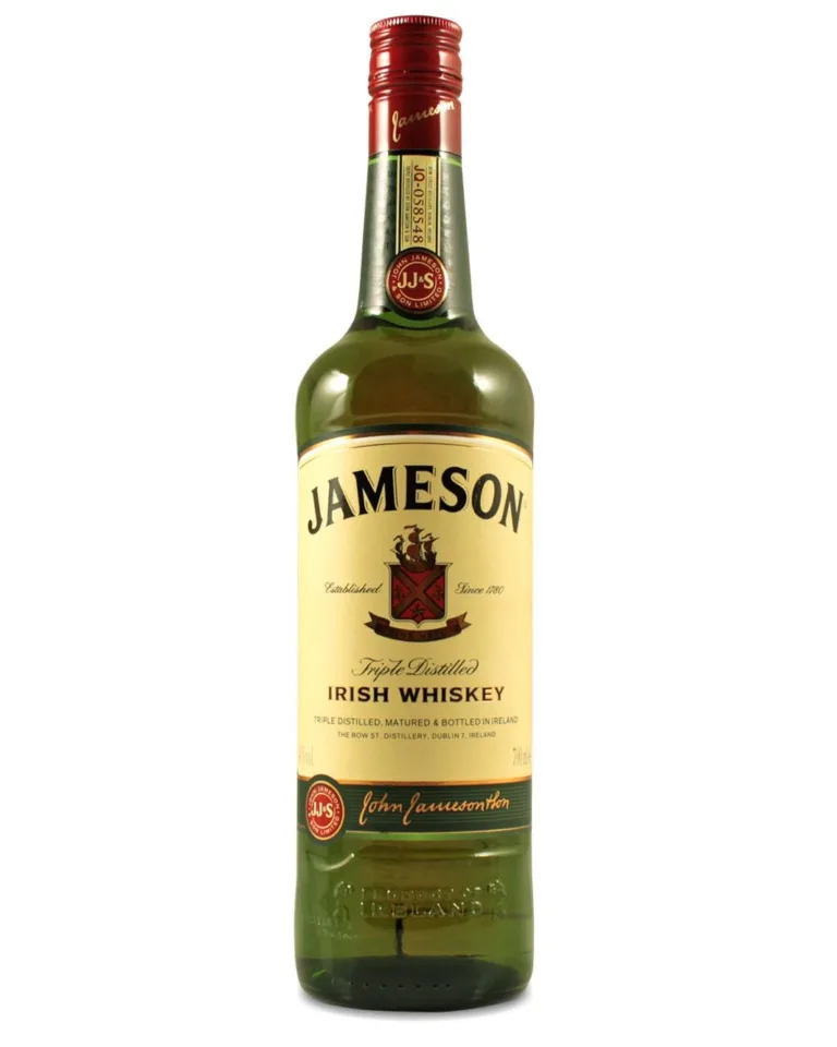 Jamesons Irish Whiskey: a smooth, triple-distilled Irish blend with vanilla and honey sweetness, toasted oak, a spicy pot still edge and sherried nutty depth, finishing mellow, warm and clean.