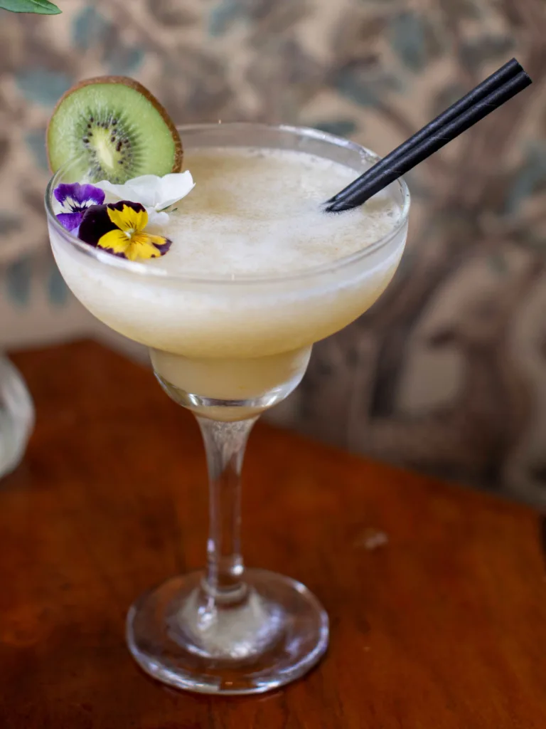 Mrs P Apricot and Kiwi Jam Daquiri - Spring Cocktail - An explosion of spring on the palate—a blend of refreshing and fruity notes that invite you to savor the season
