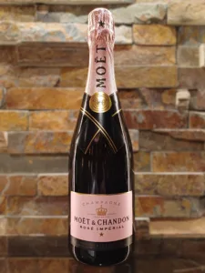 Moet & Chandon Rose Imperial Champagne is a vibrant and elegant champagne with a complex bouquet of red fruits and floral notes, balanced by a rich and refreshing palate.