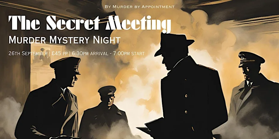 Prepare for an unforgettable night of intrigue and subterfuge. Join us September 26th for a cold war themed murder mystery dinner. Will you uncover the truth, or will it remain classified?