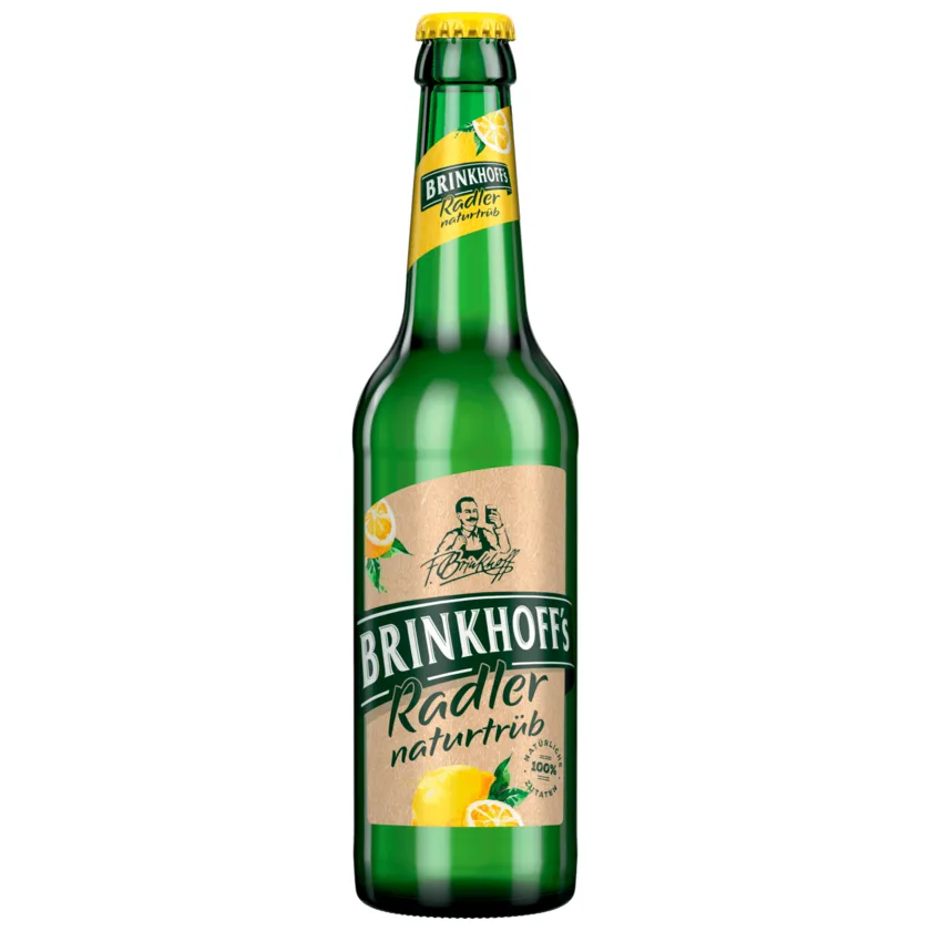 Brinkhoffs Radler Lager is a crisp, naturally cloudy blend that balances the vibrant zing of real lemon with a smooth, bready malt finish, offering a sophisticated sweetness that never feels syrupy.