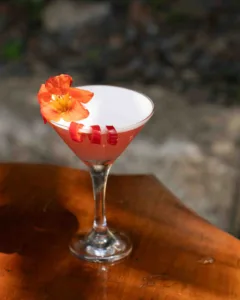 Fiery Watermelon is a bold, playful martini balancing peppery Tabasco vodka heat against sweet watermelon and floral elderflower, finished with a silky foam and a lingering spicy kick.