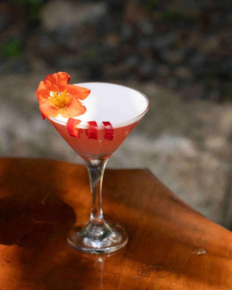Fiery Watermelon is a bold, playful martini balancing peppery Tabasco vodka heat against sweet watermelon and floral elderflower, finished with a silky foam and a lingering spicy kick.