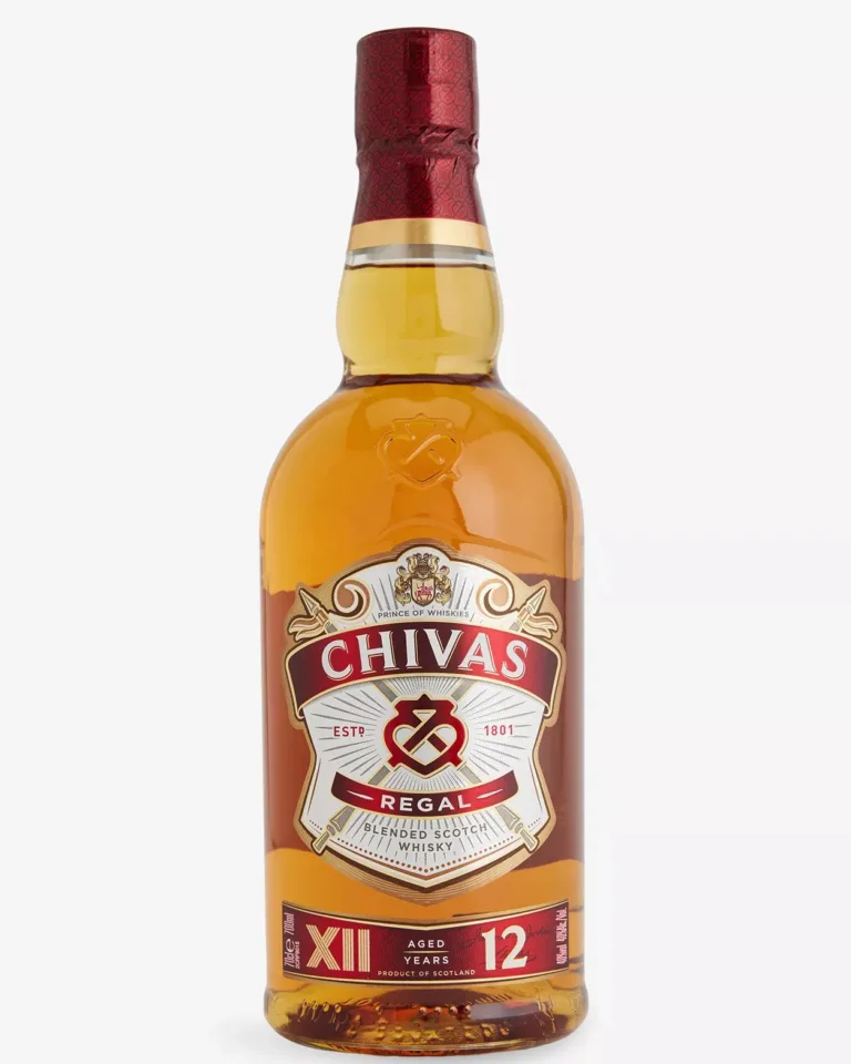 Chivas Regal 12 Year Old: a smooth Speyside-led blended Scotch with honey, ripe pear and orchard fruit, vanilla, hazelnut and butterscotch, wild heather notes and a warm, gently spiced finish.