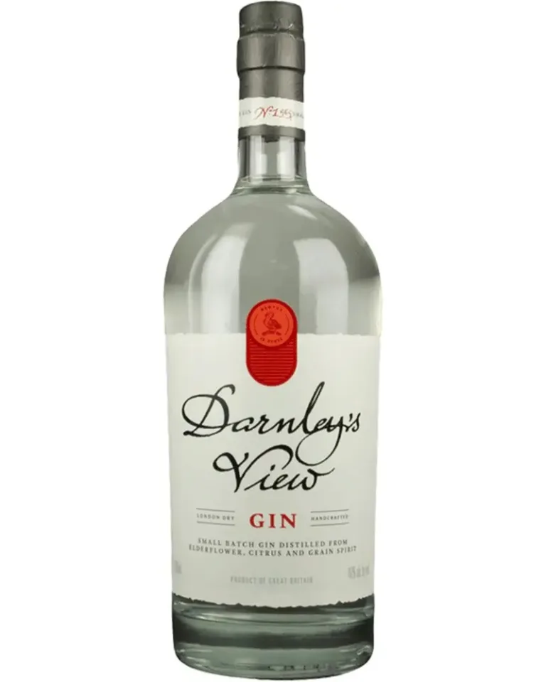 Darnley's View Gin: a floral Scottish London Dry from the Wemyss family, with wild elderflower, juniper and pine, bright lemon and grapefruit, mellow coriander spice and a long, dry finish.