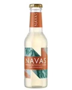 Navas Ginger Beer is a fiery, full-bodied Cornish craft ginger beer made with Nigerian ginger, Polgoon apple juice and Tahitian lime – crisp, alcohol-free and naturally refreshing.