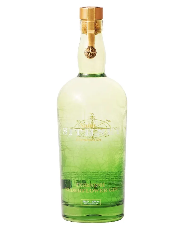 Saint Sithney Elderflower Gin is a 42% Cornish gin of fragrant elderflower, bright citrus and juniper, distilled from Cornish wheat near Porthleven for a smooth, softly floral finish.